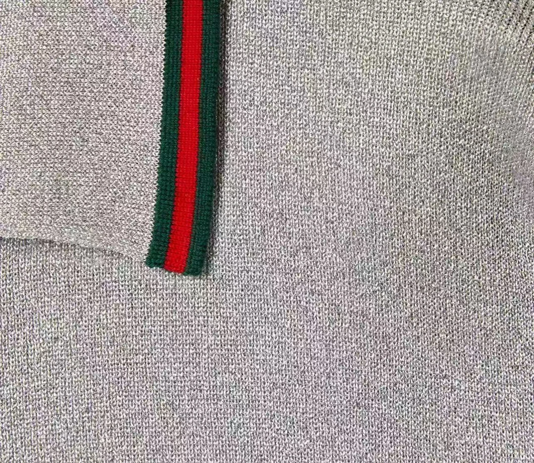 G加金银丝针织撞色