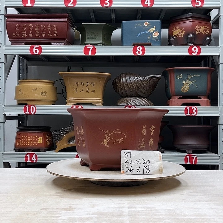 紫砂花盆紫砂花盆