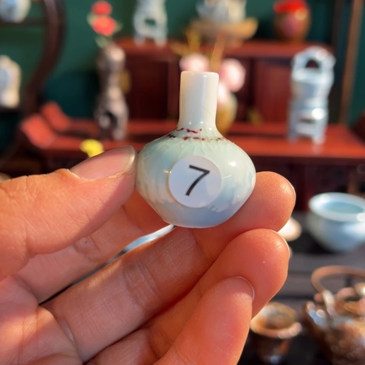 摆件微陶老王迷你拉坯花瓶