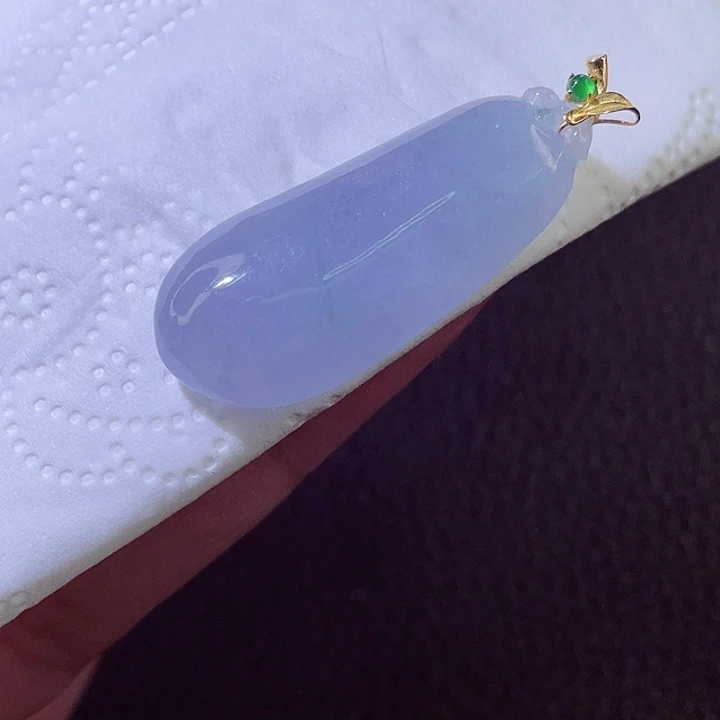 颈饰18K金镶嵌翡翠翡翠