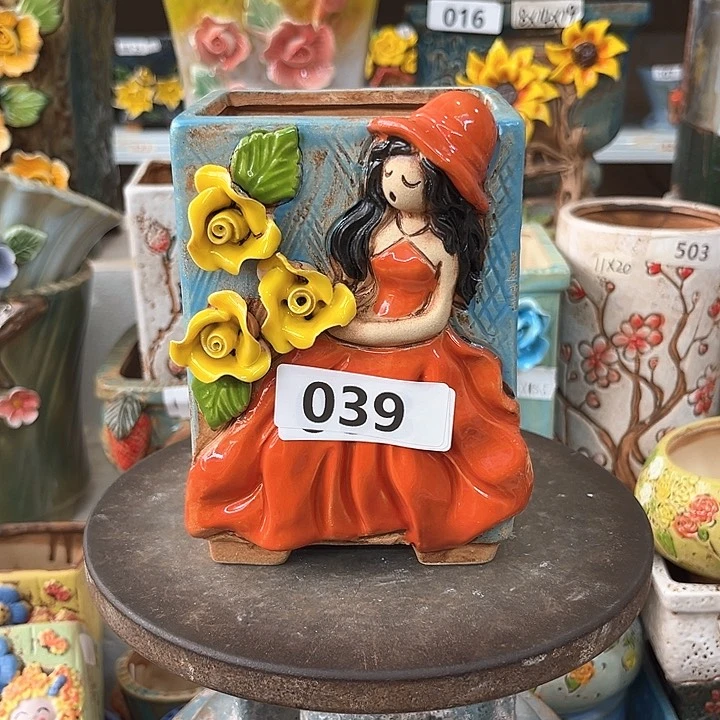 紫砂花盆粗陶材质多肉花盆