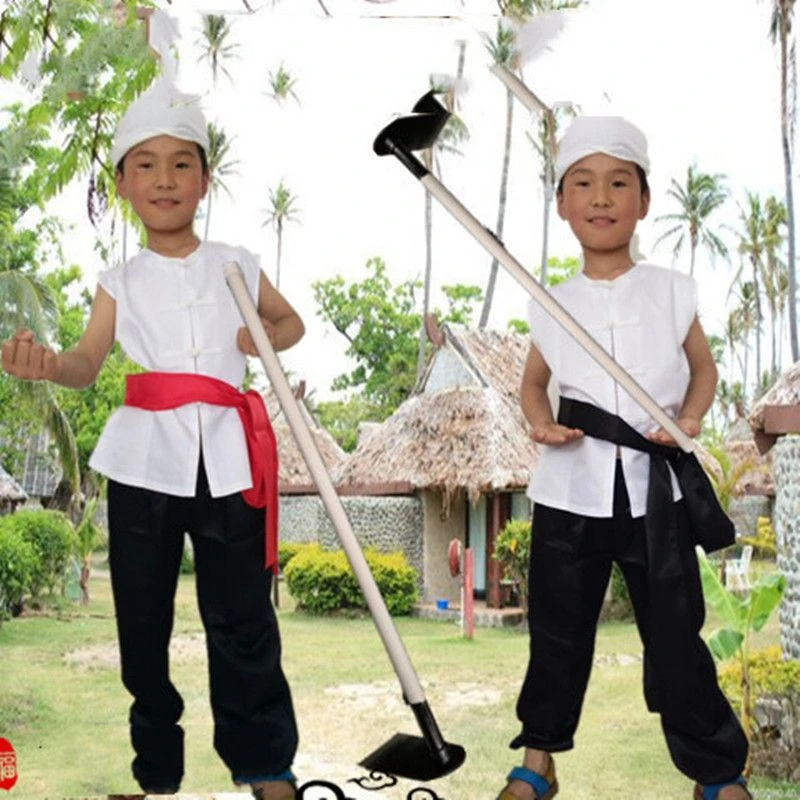 阿宝王二小情景剧演出服王二小全套演出服陕北秧歌头巾腰鼓二人转