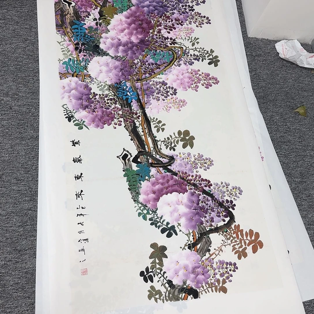 国画180*70纯手绘刘亦凌