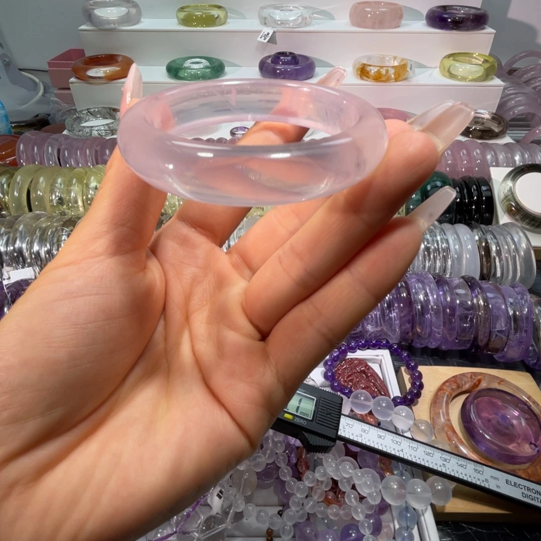 水晶手镯未镶嵌手镯54.7圈口18号