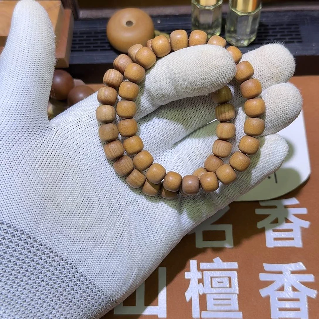 檀香木8×9×23颗顺纹单圈