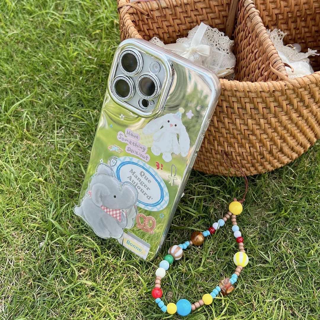 镜头膜大象支架适用13镜面16手机壳iphone15promax全包14手链12硬