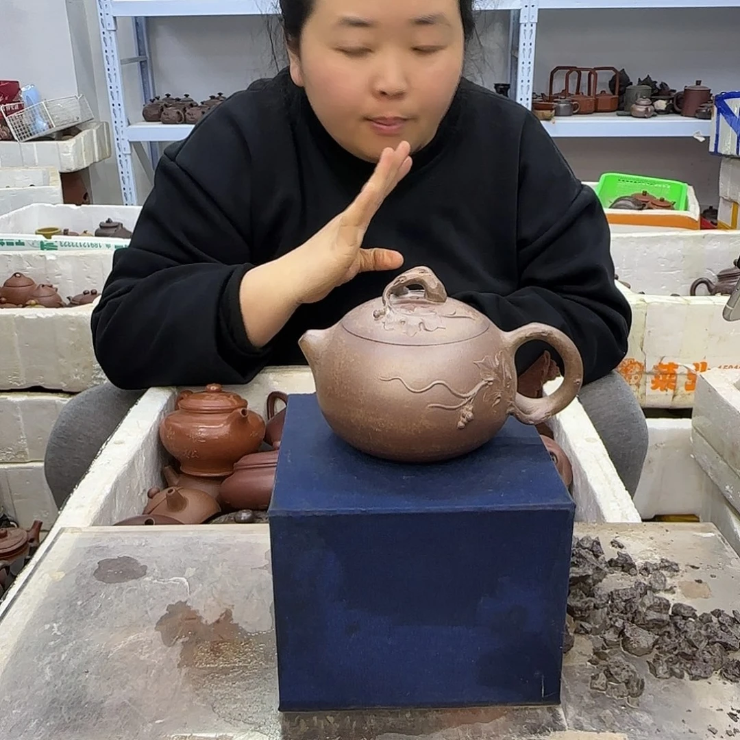 茶壶紫砂宜兴紫砂壶瑕疵处理
