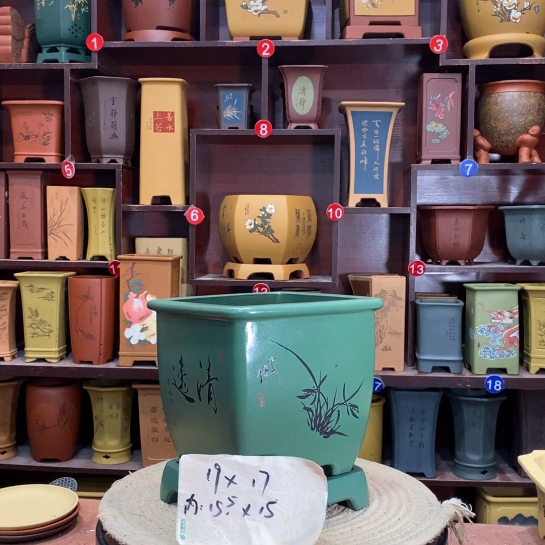 紫砂艺术紫砂花盆