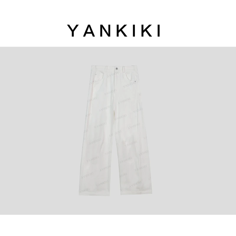 白色弯刀裤  YANKIKI 2025夏季款NEW