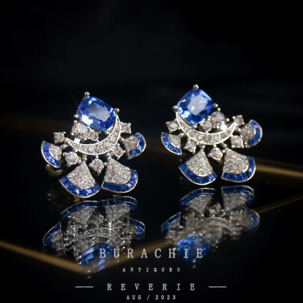 铜合金仿水晶耳饰 【8947】周年珍藏英｜经典原标克拉款CrownFrett