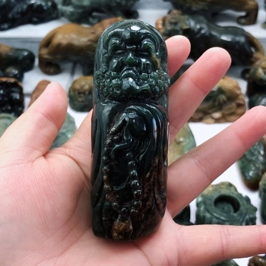 岫岩河磨玉（透闪石质玉）把件未镶嵌非*流