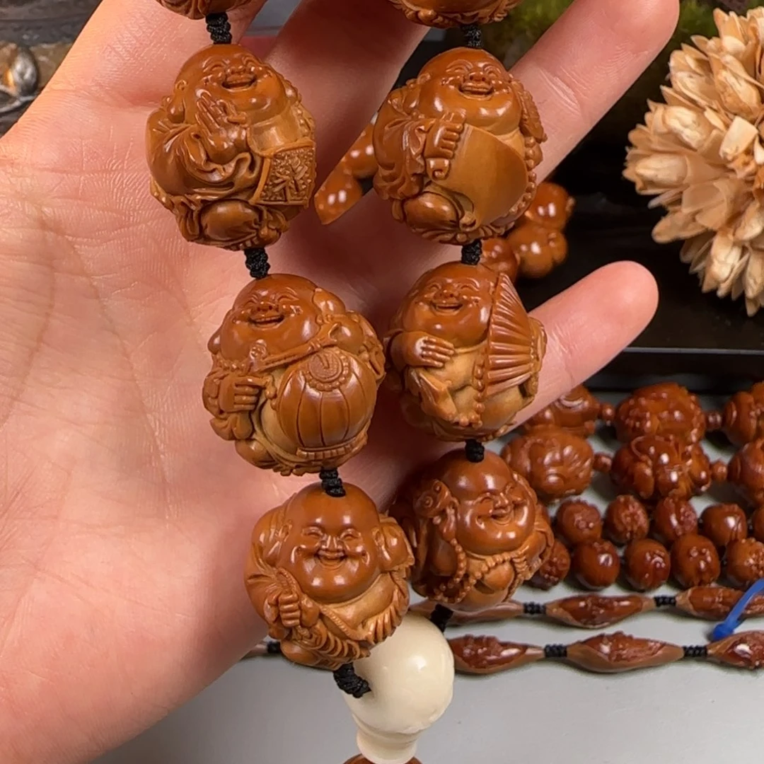橄榄核手串/手链天****爸玉明 25八宝弥勒