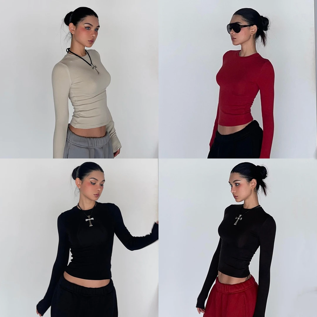 ICVIBE 修身暖绒·王牌版型 软糯内加绒收腰包裹fitted上衣·4色