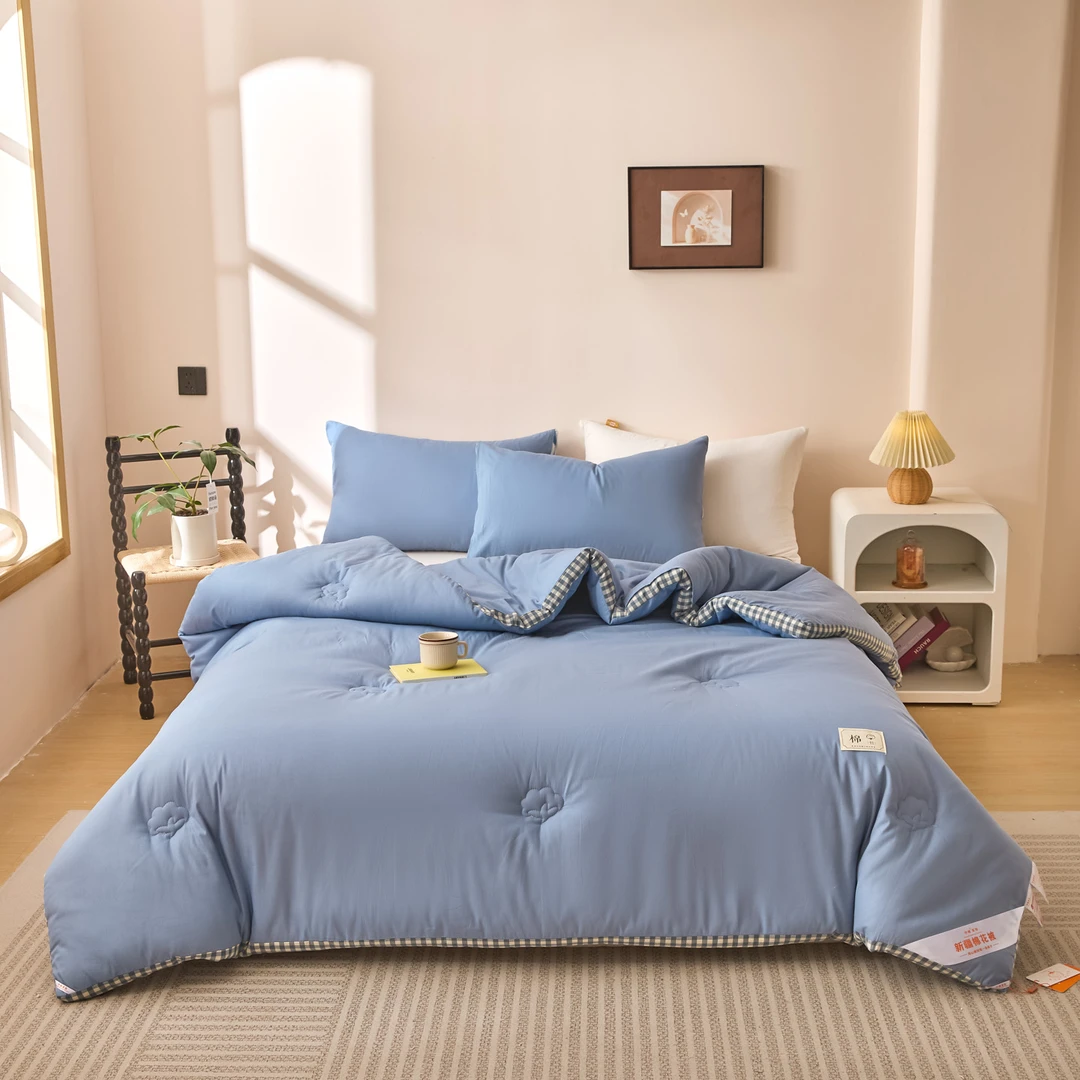 3-10加厚双面款被子保暖加厚保暖水洗棉被床上用品亲肤棉被棉花