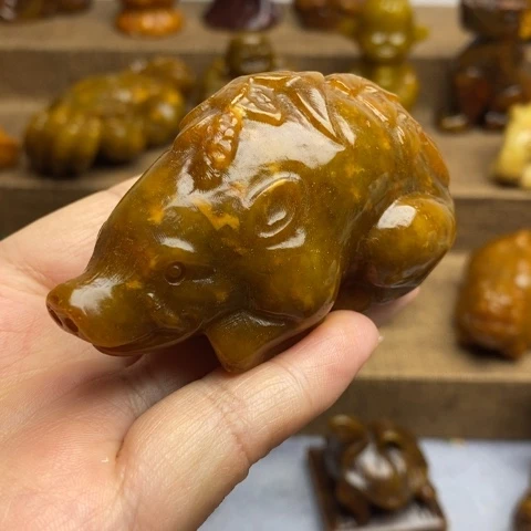 蛇纹石玉未镶嵌颈饰68