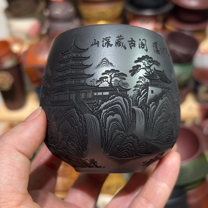 茶杯紫砂宜兴紫砂主人杯