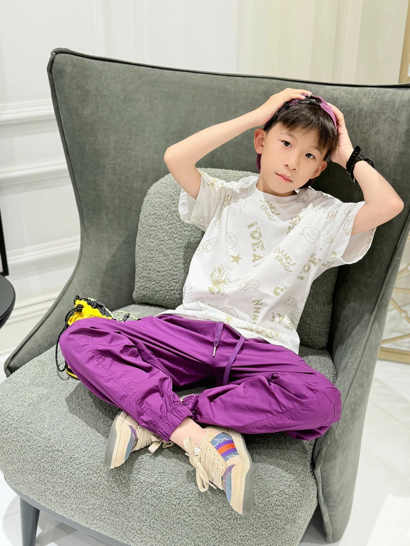 潮牌童装定制“偶像包袱”儿童限量款短袖75784