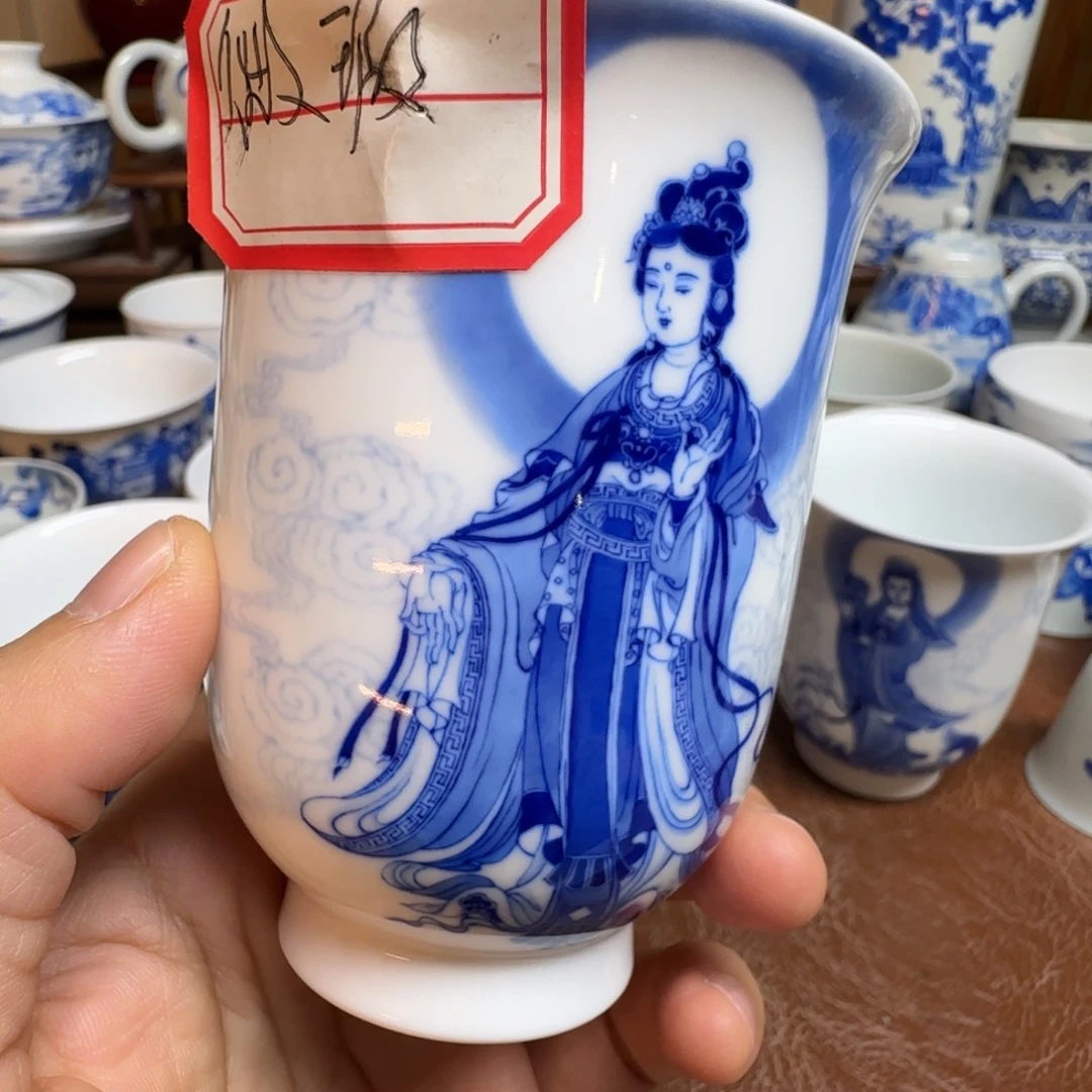 凉***孩陶摆件今天晚上的月亮很圆