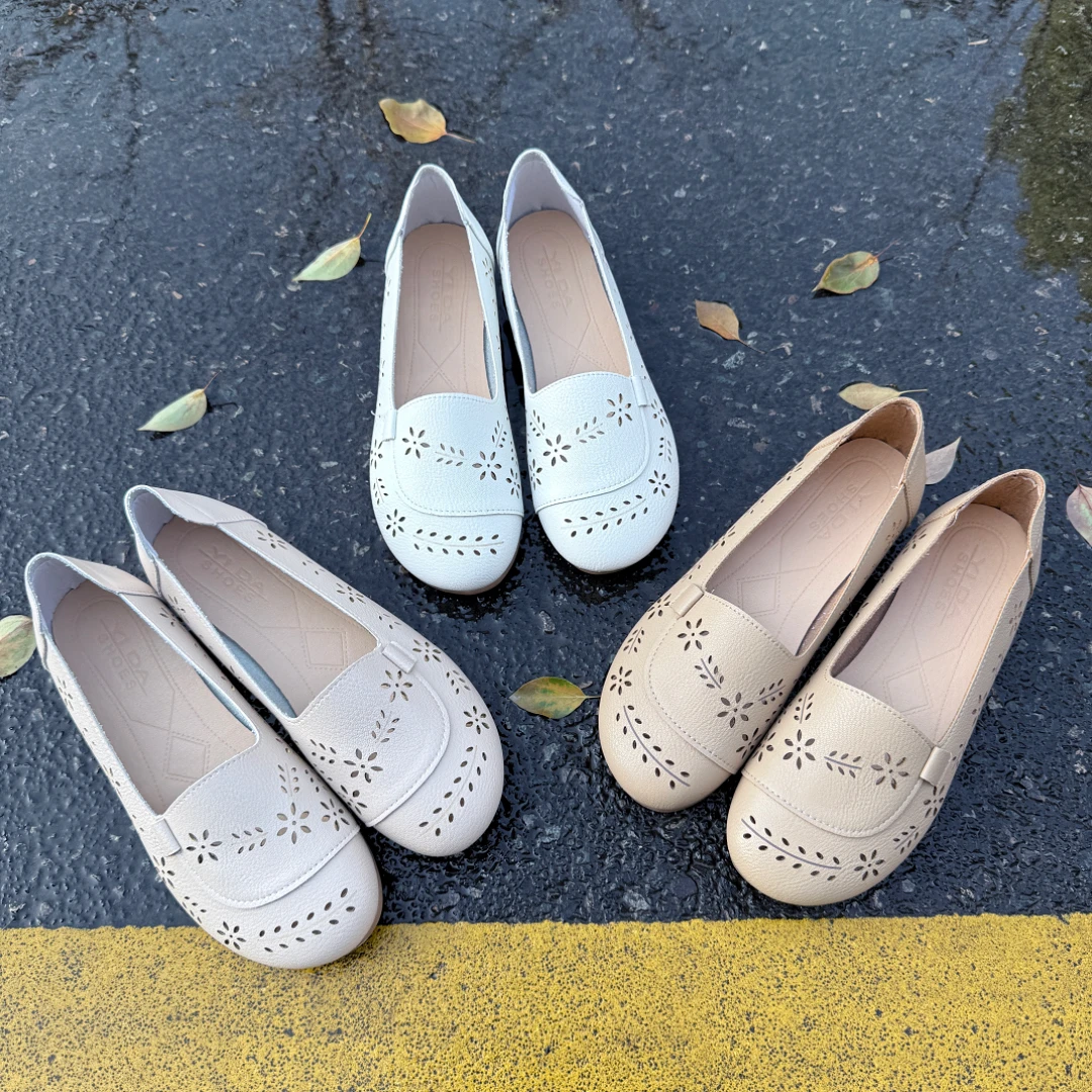 防滑洞洞鞋舒适中老年休闲夏季软底镂空妈妈鞋