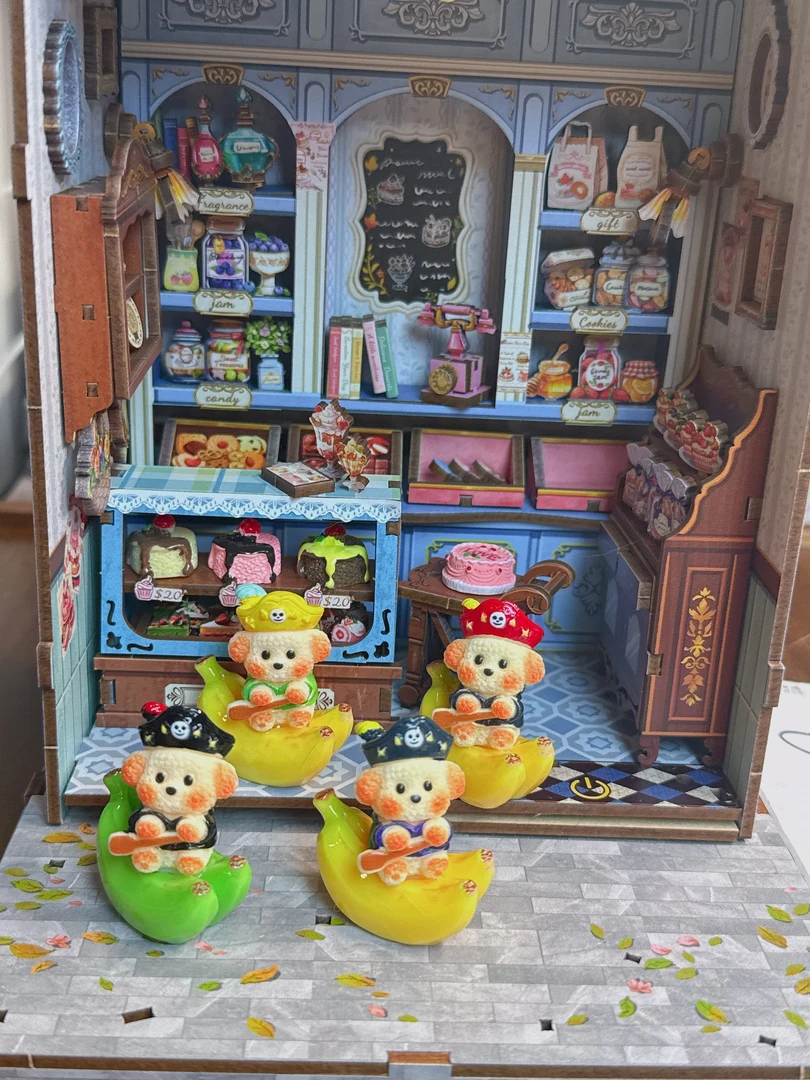 六折区8【F267-F409】三十九包邮 香蕉海盗船 朵爷汉堡树脂配件