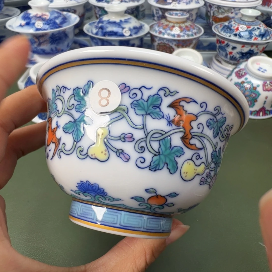 陶瓷景德镇纯手工纯手绘茶具木木8