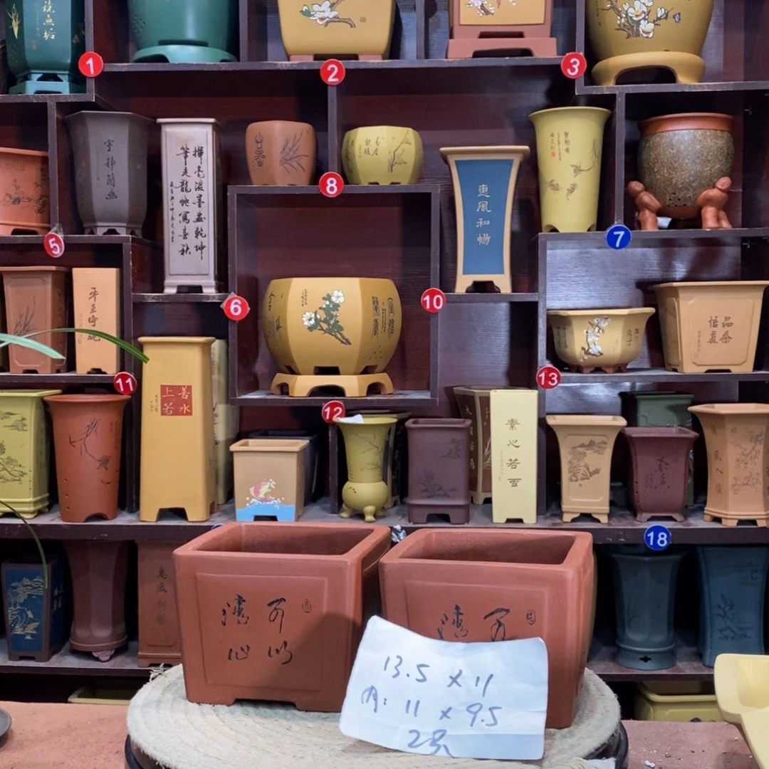 紫砂艺术紫砂花盆