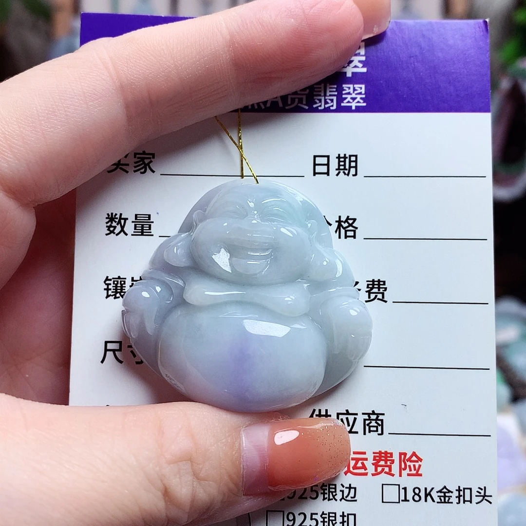 颈饰未镶嵌翡翠佛公15