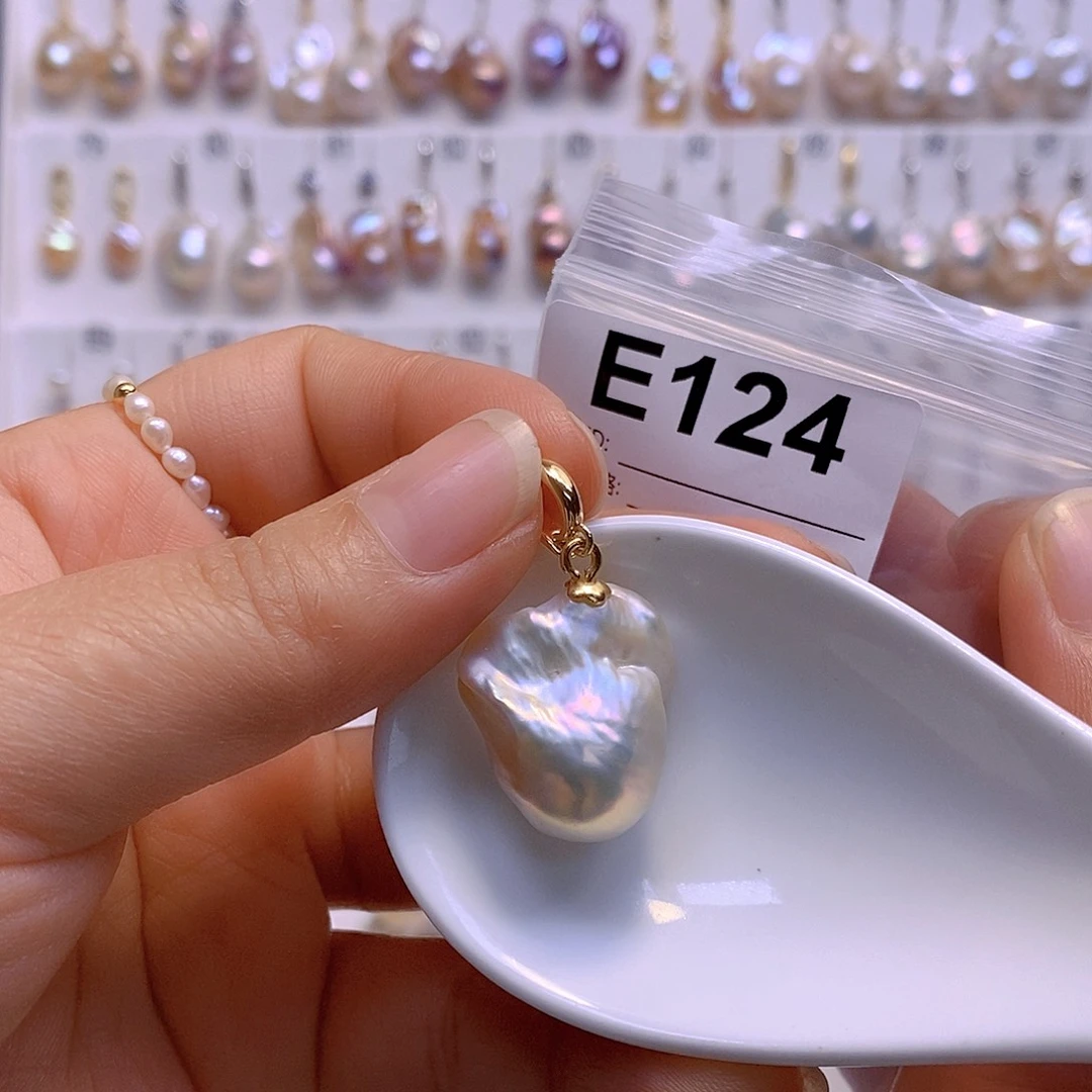 淡水珍珠颈饰银S925镶嵌