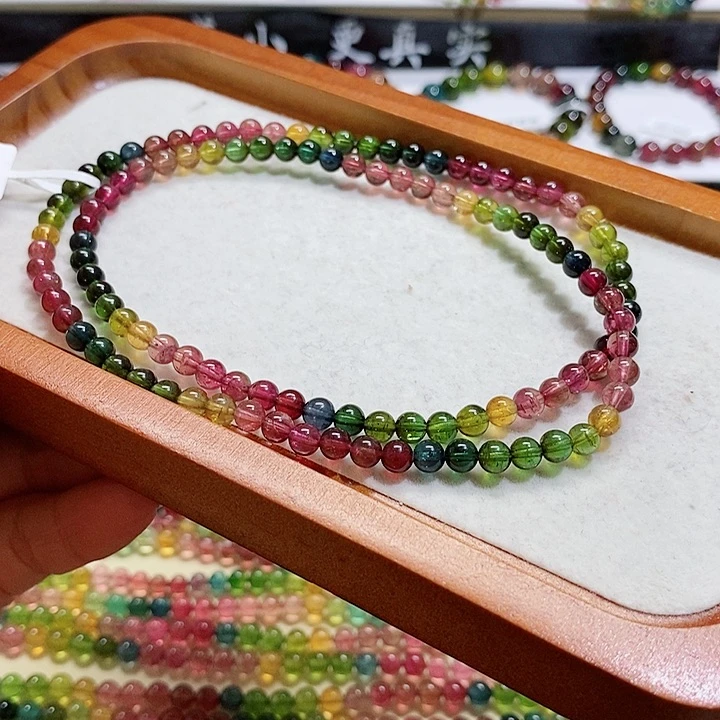 碧玺手链未镶嵌碧玺手链5毫米