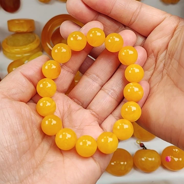 蜜蜡手串未镶嵌手串13