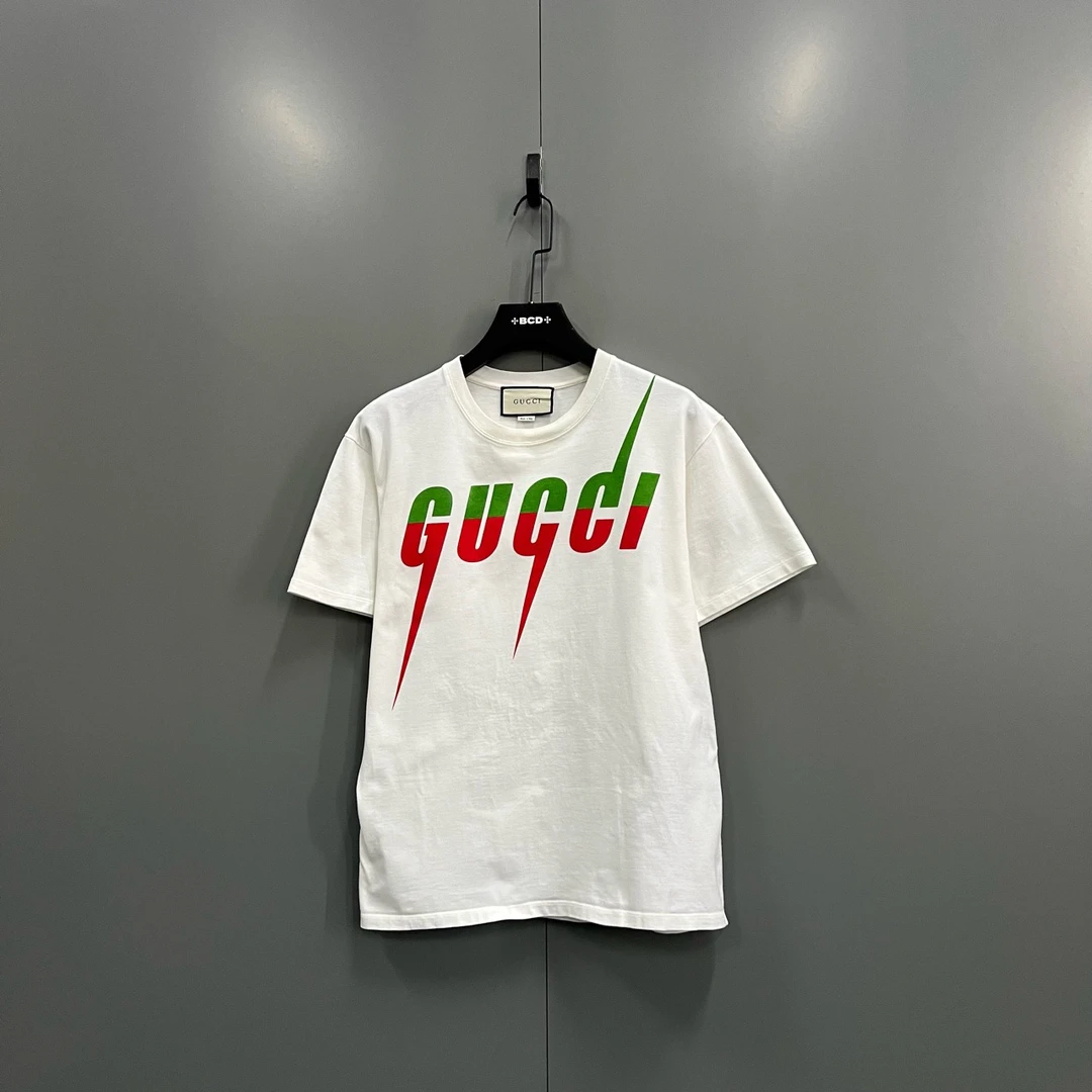 【XP】GUCCI 古驰 闪电logo印花短袖 S码/95新/4400/601880 污渍
