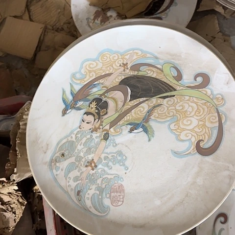 瓷片国营厂库存微瑕31厘米