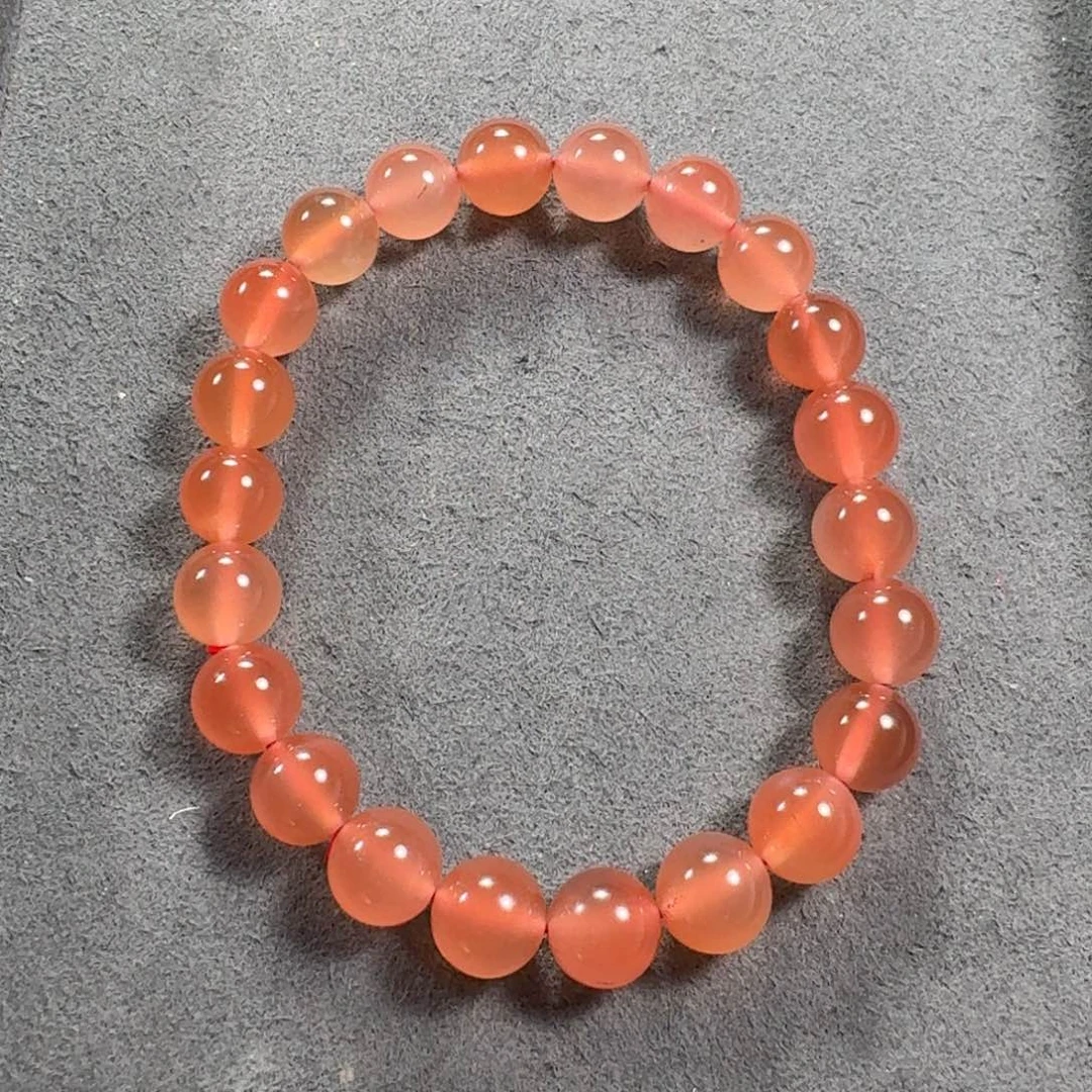 南红玛瑙未镶嵌手串尺寸8+