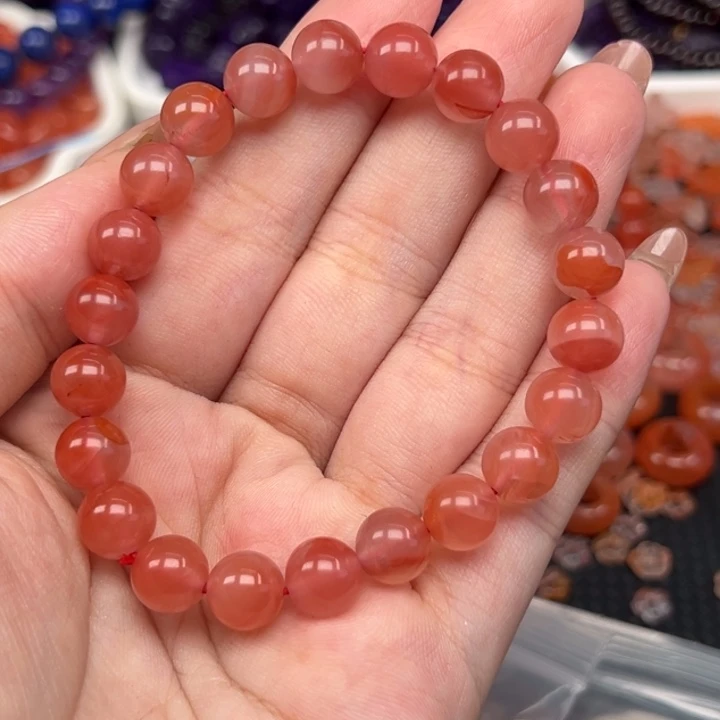 南红玛瑙未镶嵌手链