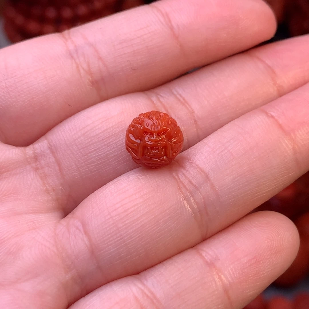 南红玛瑙天然川料瓦西龙珠9.8尺寸未镶嵌