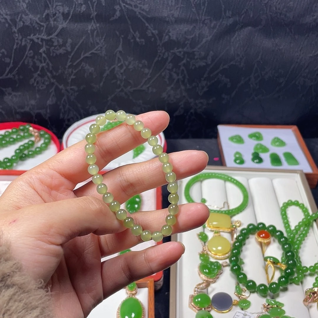 和田玉手串未镶嵌