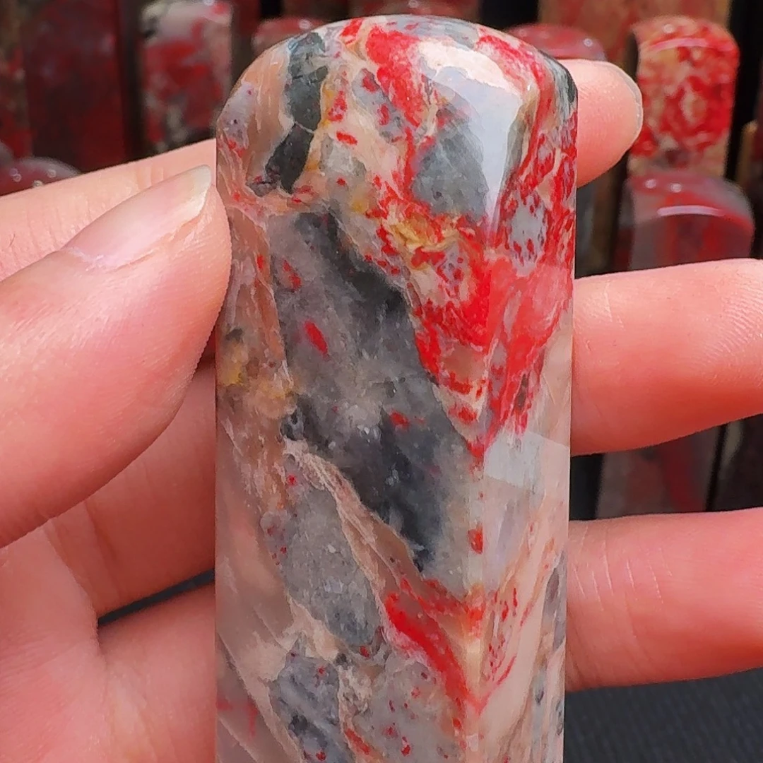 神***游昌化石印石精品昌化鸡血石