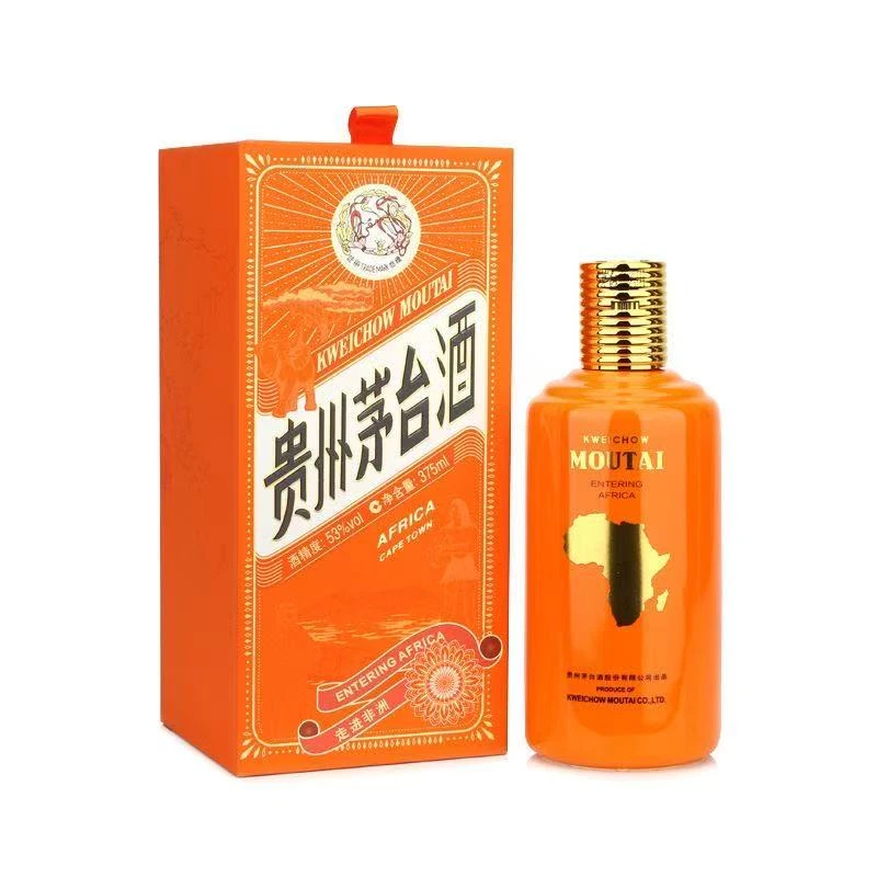KWEICHOW MOUTAI/贵州茅台375ml走进非洲 单瓶装53度375ml