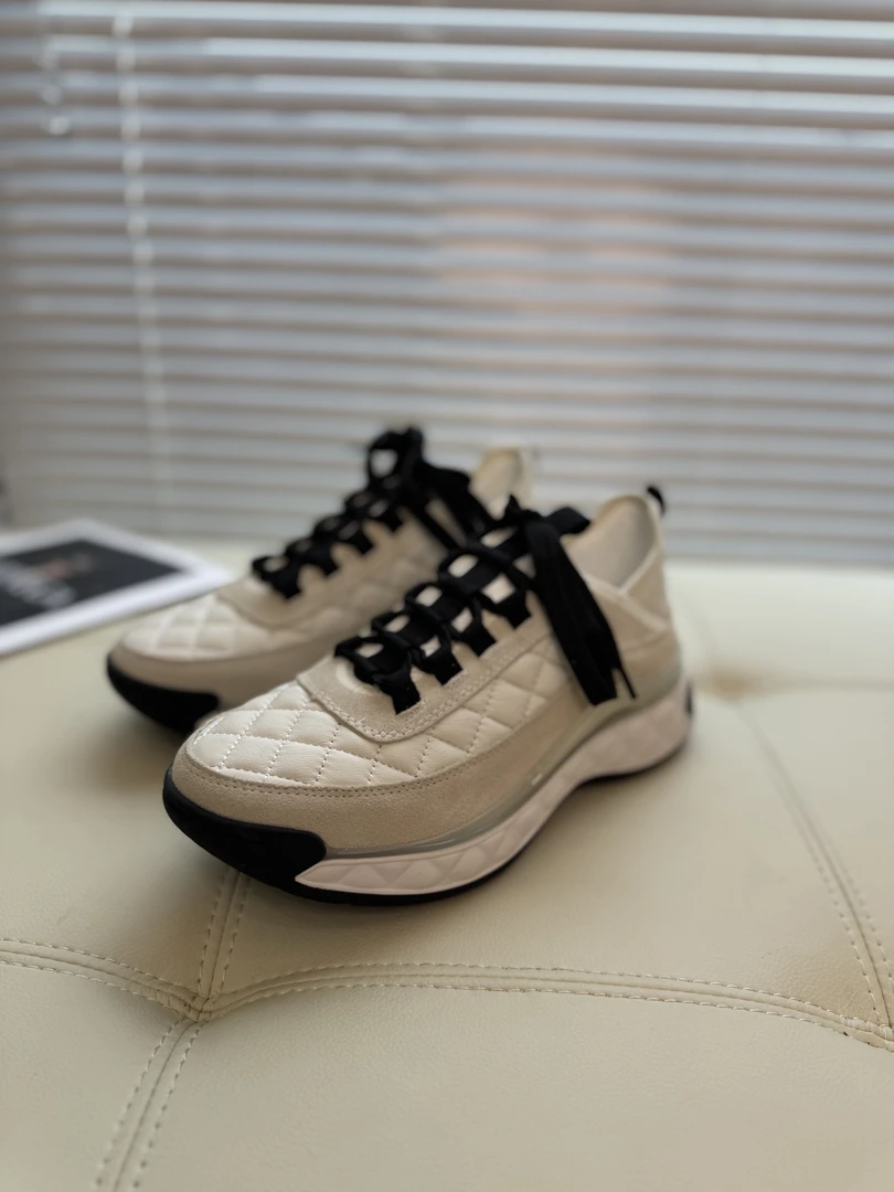 Eaglelyb【波嫂推荐】新款时尚透气潮流拼色菱格系带厚底休闲老爹鞋