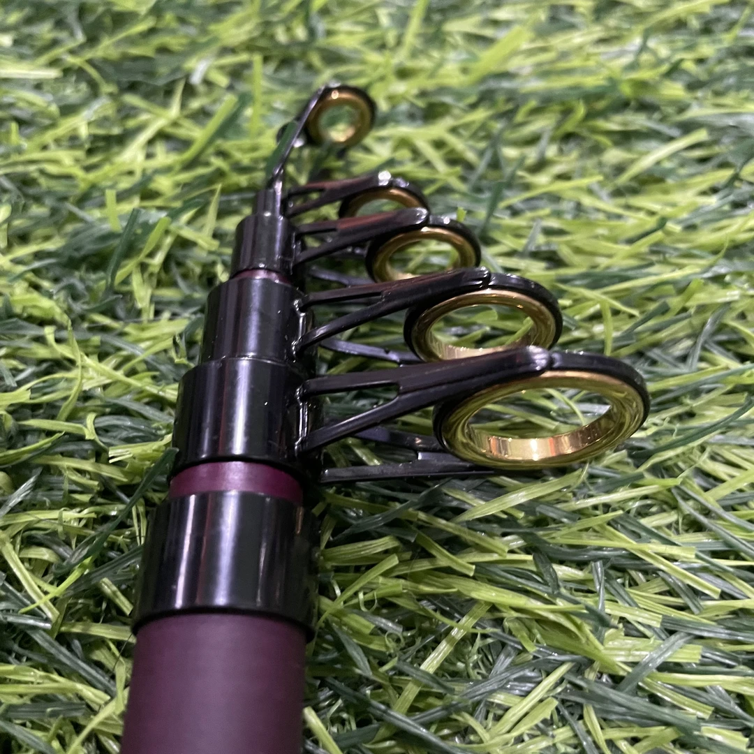 雨荷便携伸缩海竿碳素导环短节小海杆钓鱼竿