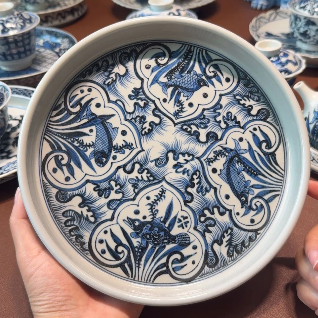 手工手绘茶具壶承