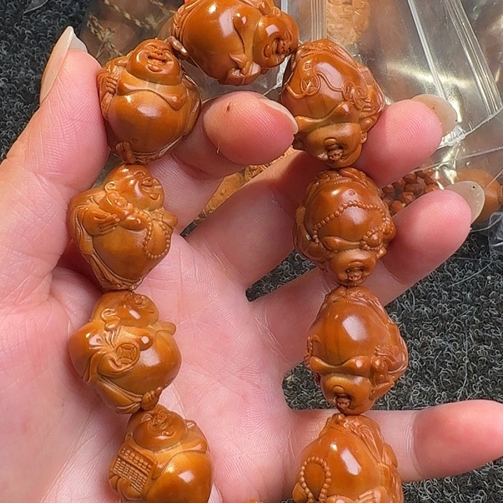 吊坠橄榄核橄榄八宝弥勒