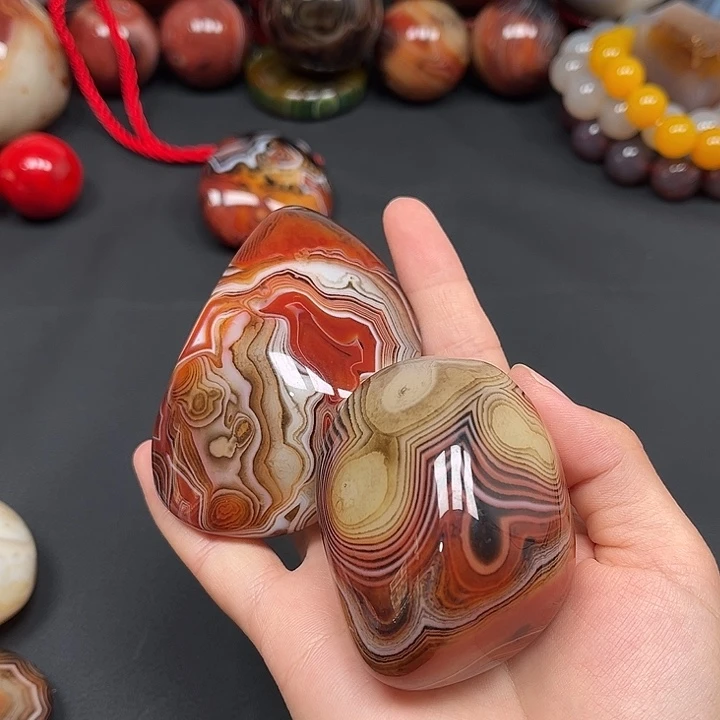 玛瑙/玉髓未镶嵌珠宝半成品闪*