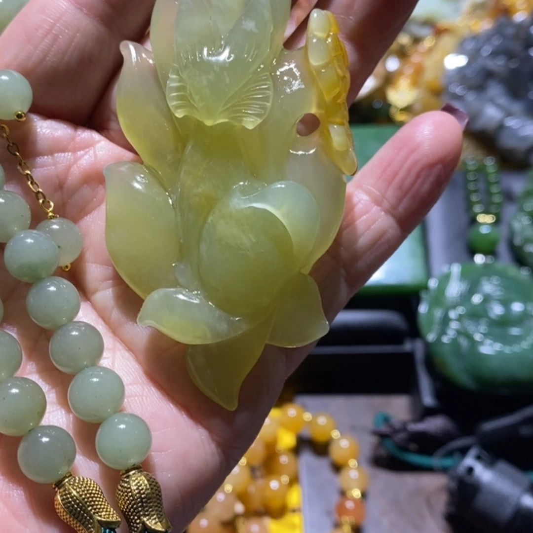 【闪购商品】岫玉毛衣链未镶嵌