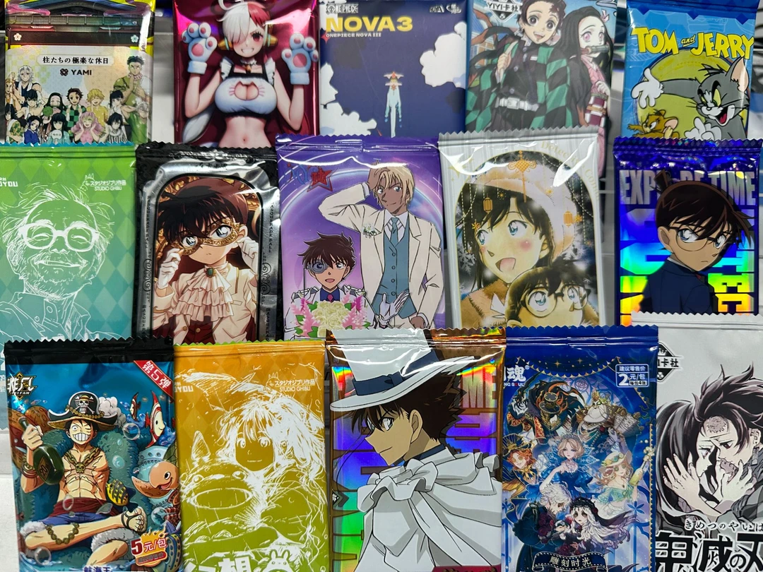 【小羊】多IP散包对对碰柯南/宫崎骏/海贼/鬼灭卡牌盲盒/默认不拆