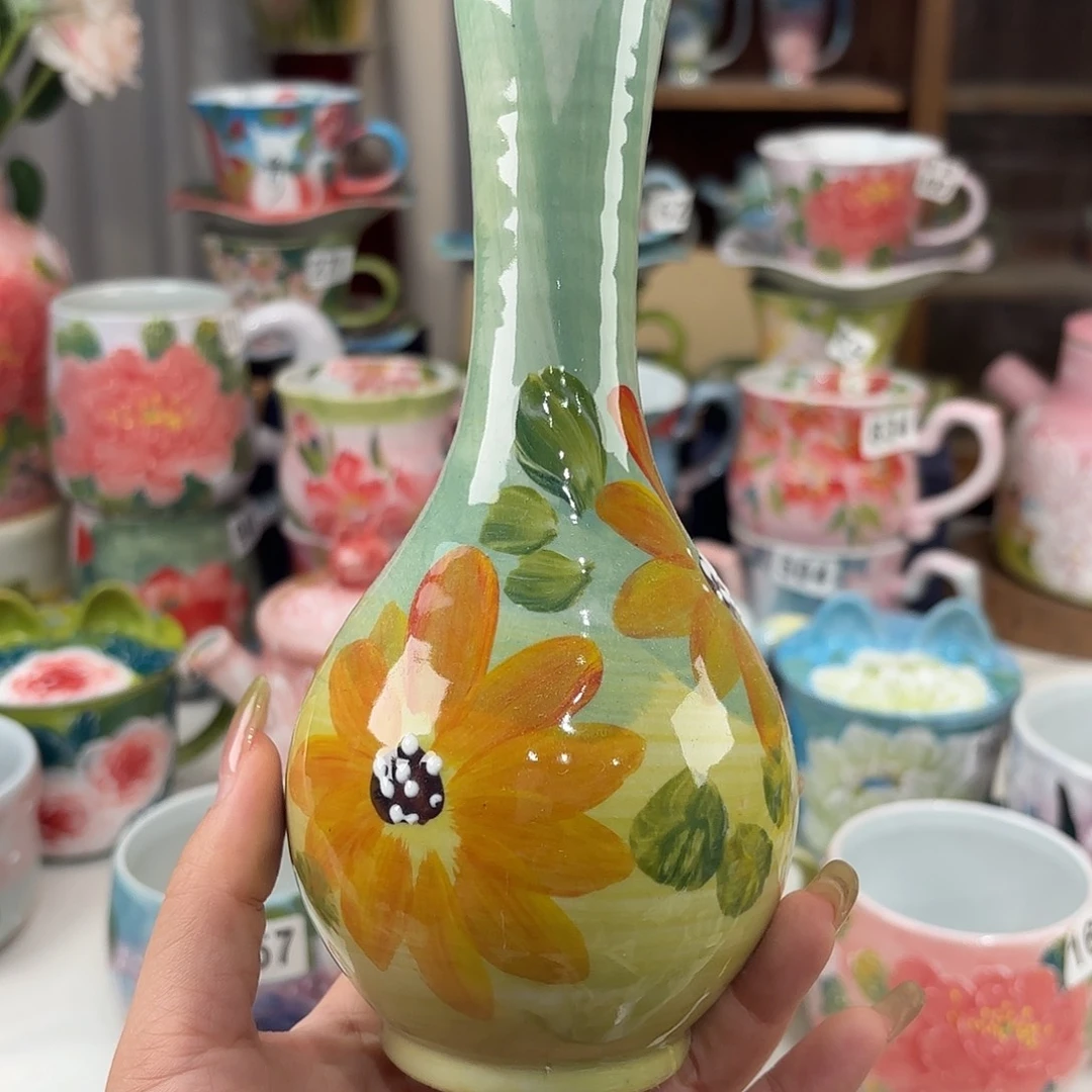 景德镇手绘高温釉下彩陶瓷茶具