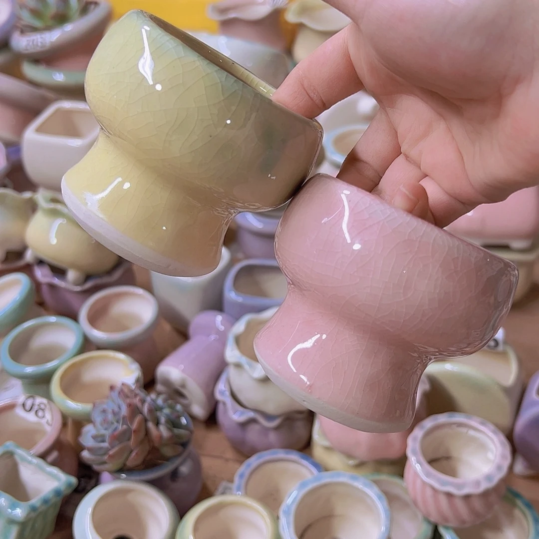 陶瓷花盆当场满12包邮