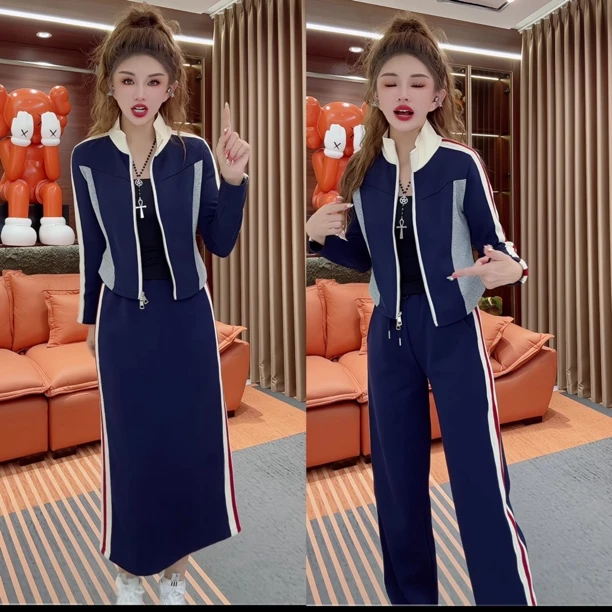 2025秋季新款洋气女宽松显瘦百搭气质高档减龄网红同款时尚两件套