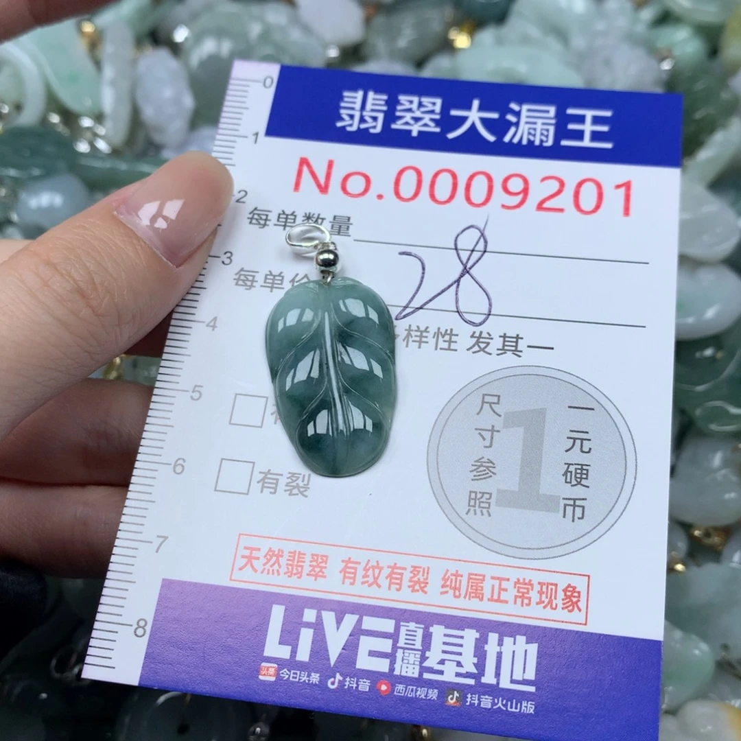 翡翠未镶嵌吊坠(不含链)