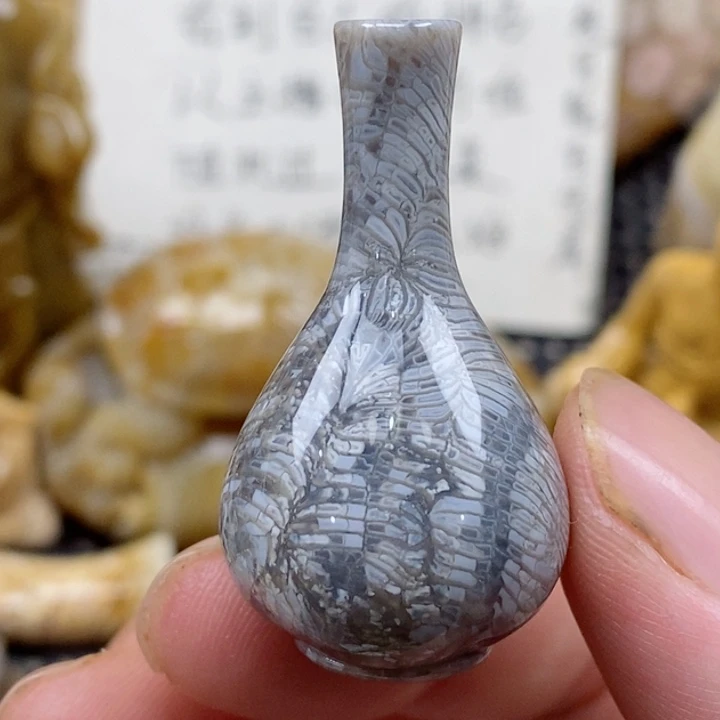 颈饰未镶嵌硅化珊瑚（珊瑚玉）